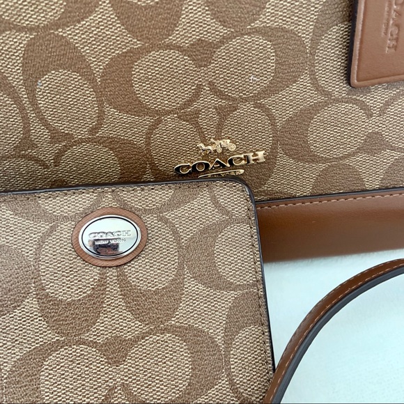 EUC Coach Mini Sierra Khaki Brown Satchel - Picture 4 of 16